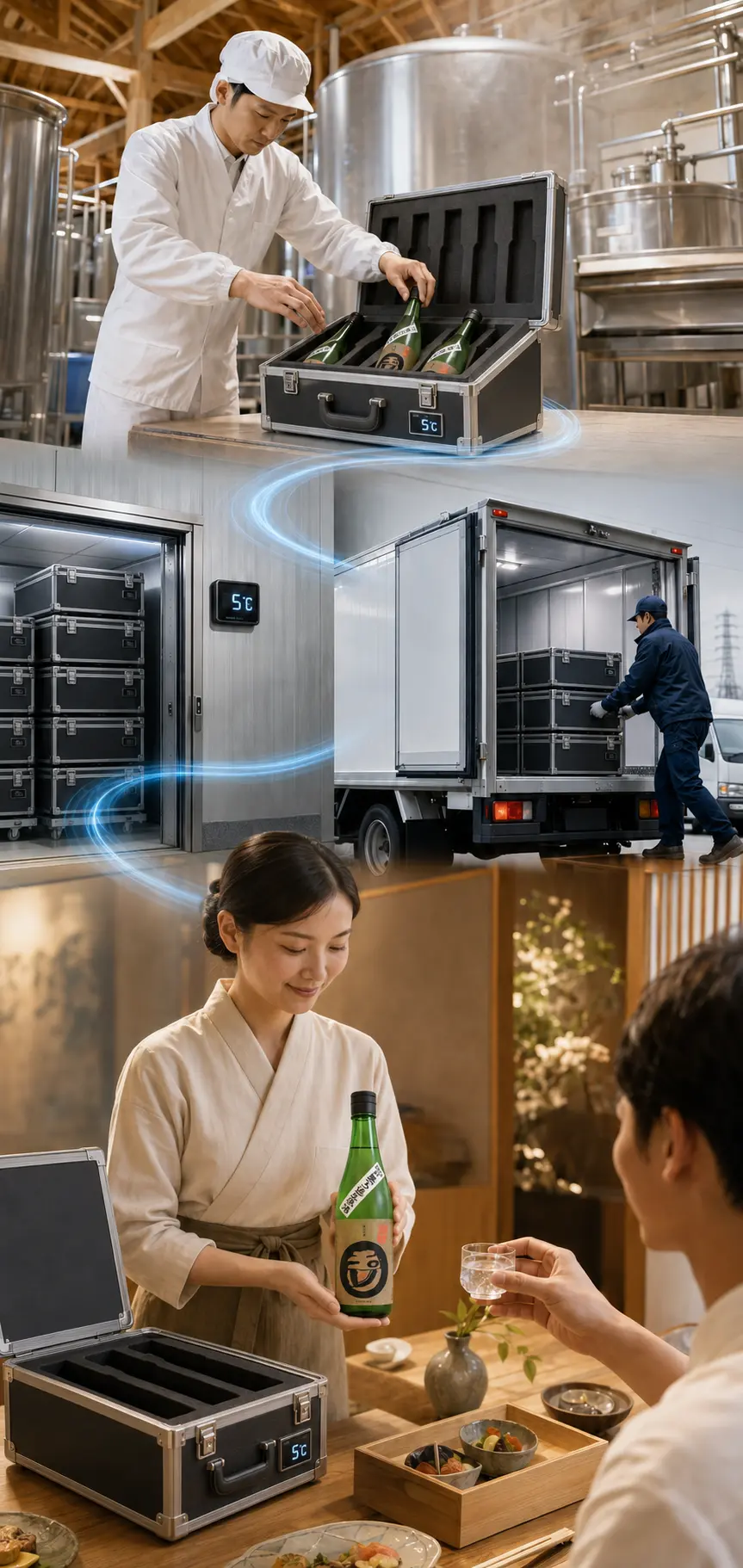 Shiba Shiba controlled cold-chain journey from brewery to restaurant service